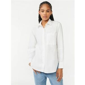 Women's White Button Down Shirt